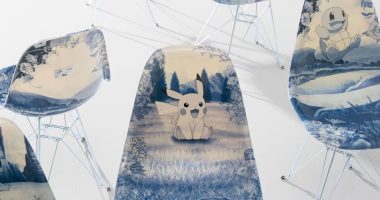 100 Thieves Pokemon Modernica porselen desenli sandalyeler