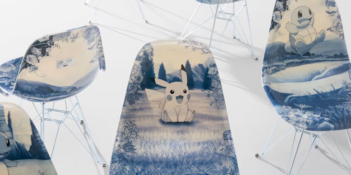 100 Thieves Pokemon Modernica porselen desenli sandalyeler