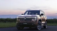 Mitsubishi Pajero ailesi lansmanında sergilenen 2027 model ön görünümü