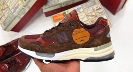 Aminé New Balance 992 Outdoor School yandan görünüm