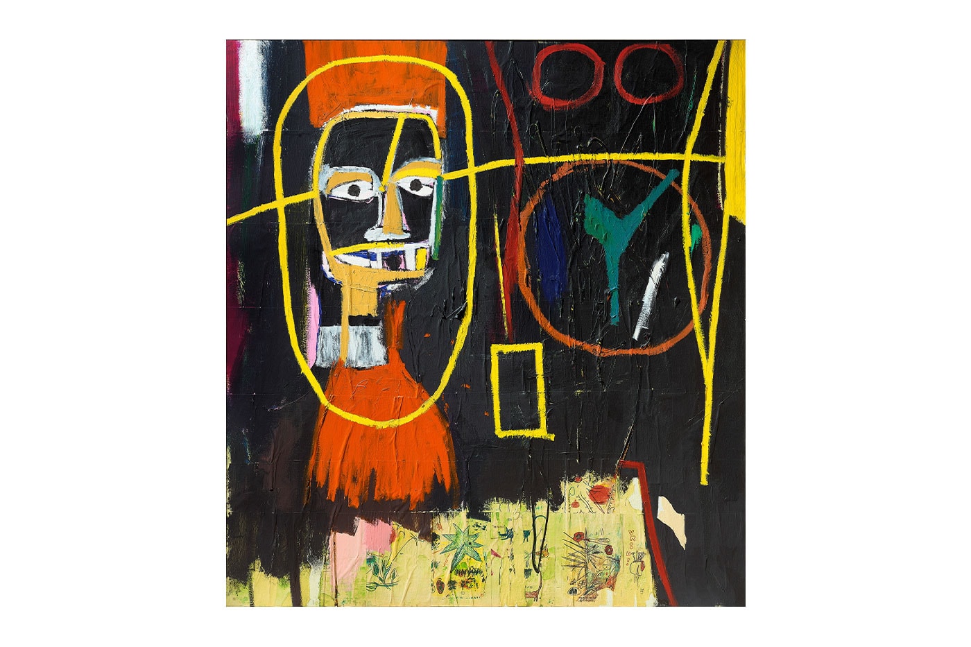 Jean-Michel Basquiat’nın 1984 tarihli Ancient Scientist tablosu