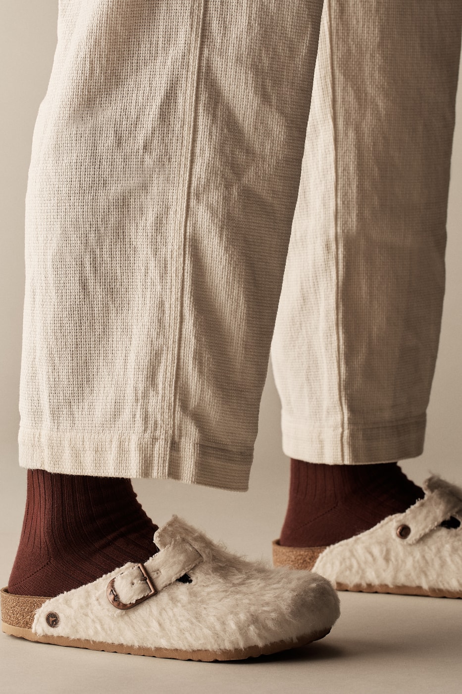 Ayakta Birkenstock Cole Bennett Boston Wooly Moon Buckle