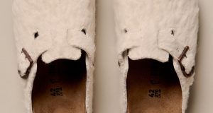 Birkenstock Cole Bennett Boston Wooly Moon Buckle çifti