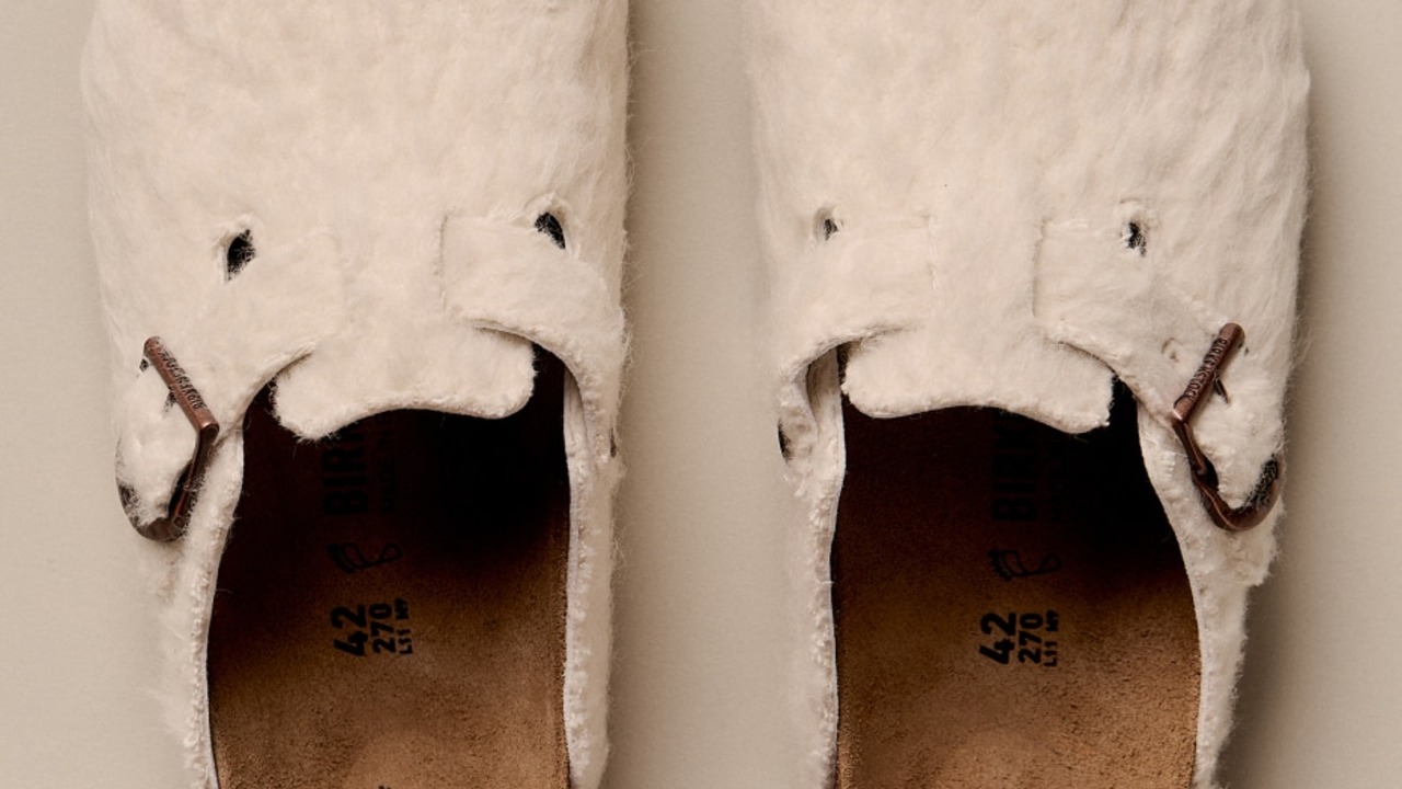 Birkenstock Cole Bennett Boston Wooly Moon Buckle çifti