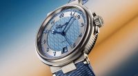 Mavi guilloché kadranlı Breguet Marine 5517