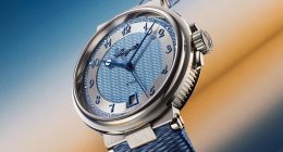 Mavi guilloché kadranlı Breguet Marine 5517