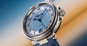 Mavi guilloché kadranlı Breguet Marine 5517