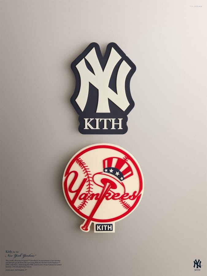 Kith New York Yankees logolu koleksiyon beyzbol topları