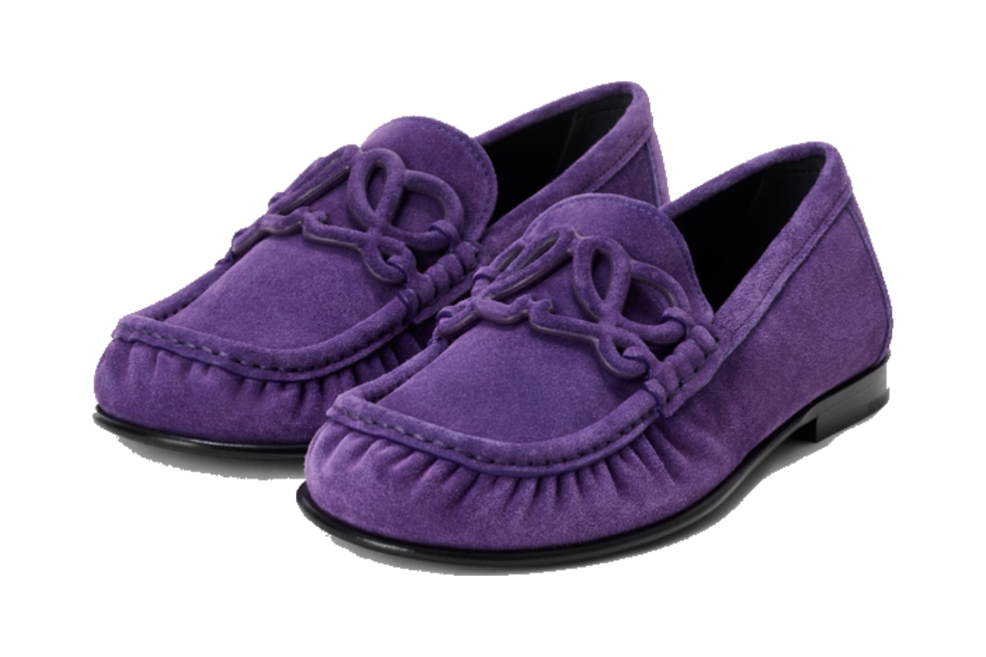 Deep Purple süet loafer çifti