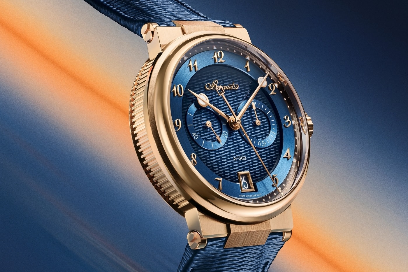 Kırmızı altın kasalı Marine Chronographe 5527