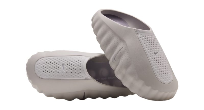 Nike Mind 001 Purple Smoke çifti yandan ve üstten