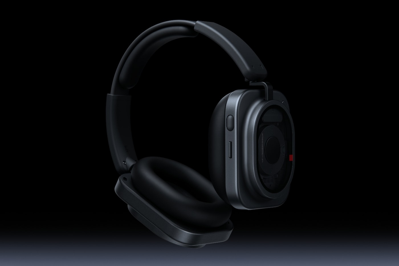Siyah Nothing Headphone (1) Pro çapraz görünüm