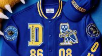 OVO Degrassi varsity ceketinde Panthers ve baykuş armaları