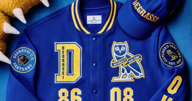 OVO Degrassi varsity ceketinde Panthers ve baykuş armaları