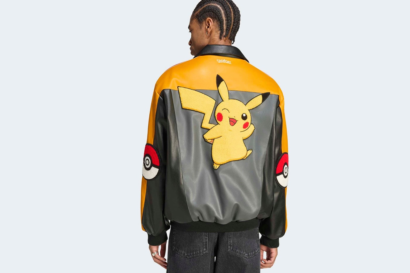 Pokemon adidas 8-Ball deri ceket serisi