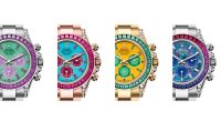Rolex Daytona Four Seasons koleksiyonunun dört tek örnek saati yan yana