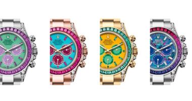 Rolex Daytona Four Seasons koleksiyonunun dört tek örnek saati yan yana