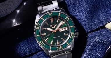 Seiko 5 Sports SKX Tweed Green kadranı