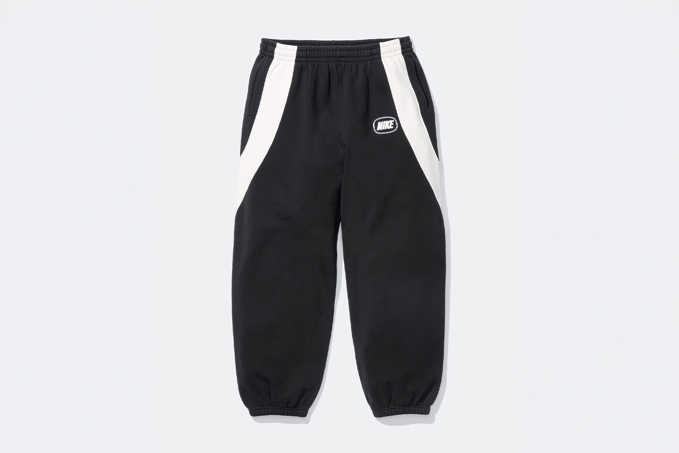 Supreme Nike siyah beyaz panelli eşofman altı