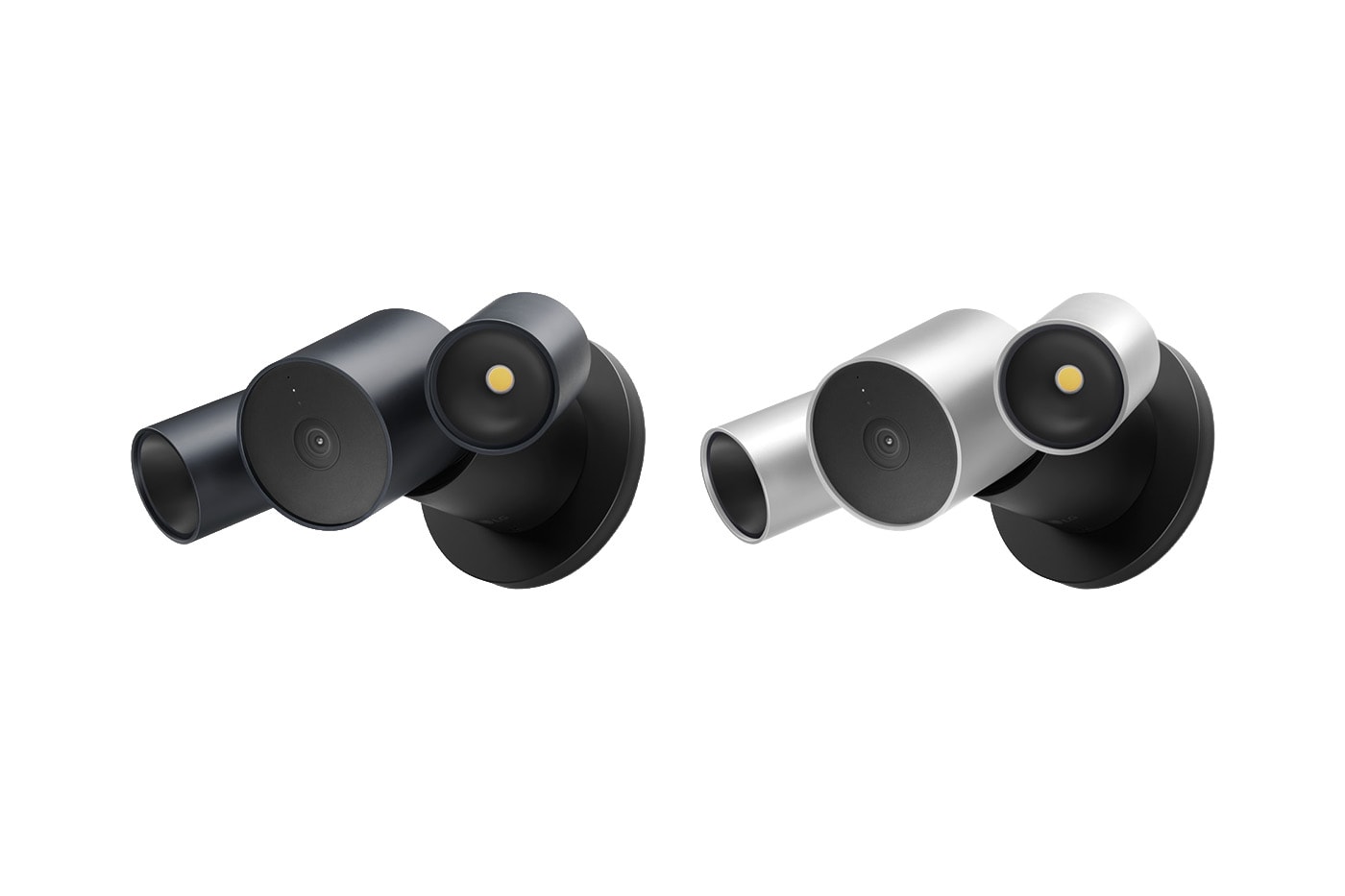 Floodlight Cam siyah ve gümüş versiyonlarıyla