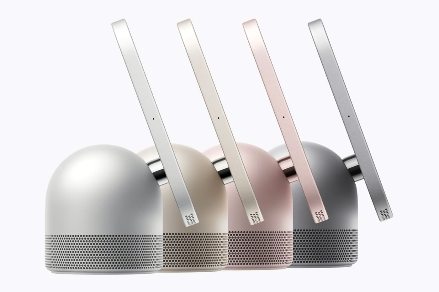 Dört renk seçeneğinde Apple HomeView yandan
