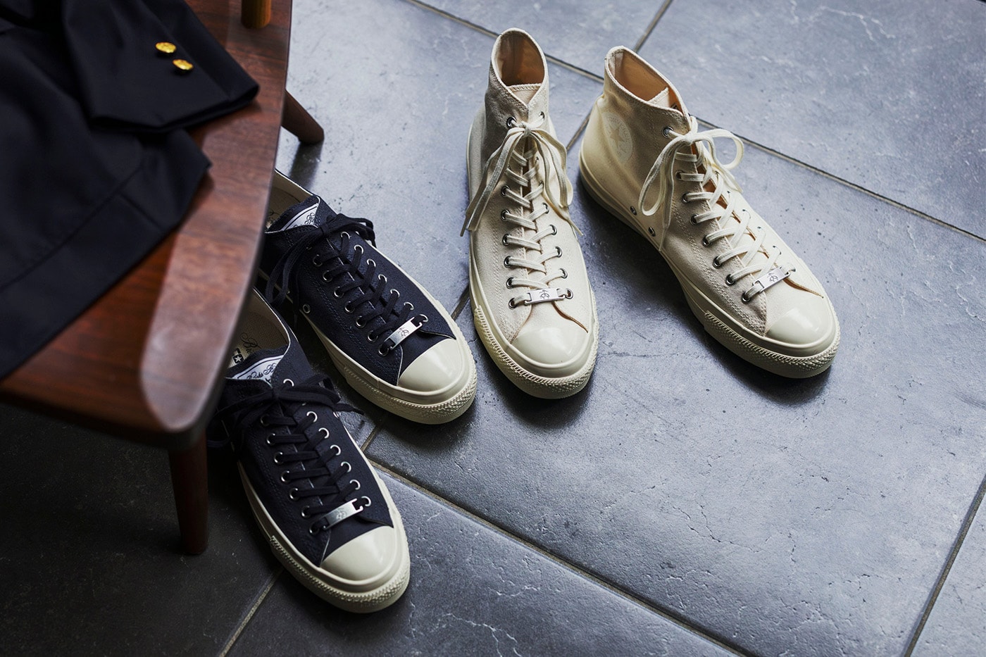 Brooks Brothers Converse All Star Aged Hi ve Ox modelleri bir arada