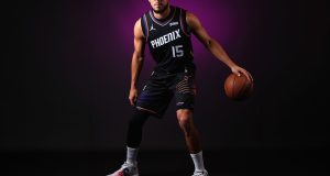 Futura x Nike Book 2: Devin Booker Phoenix Suns medya gününde
