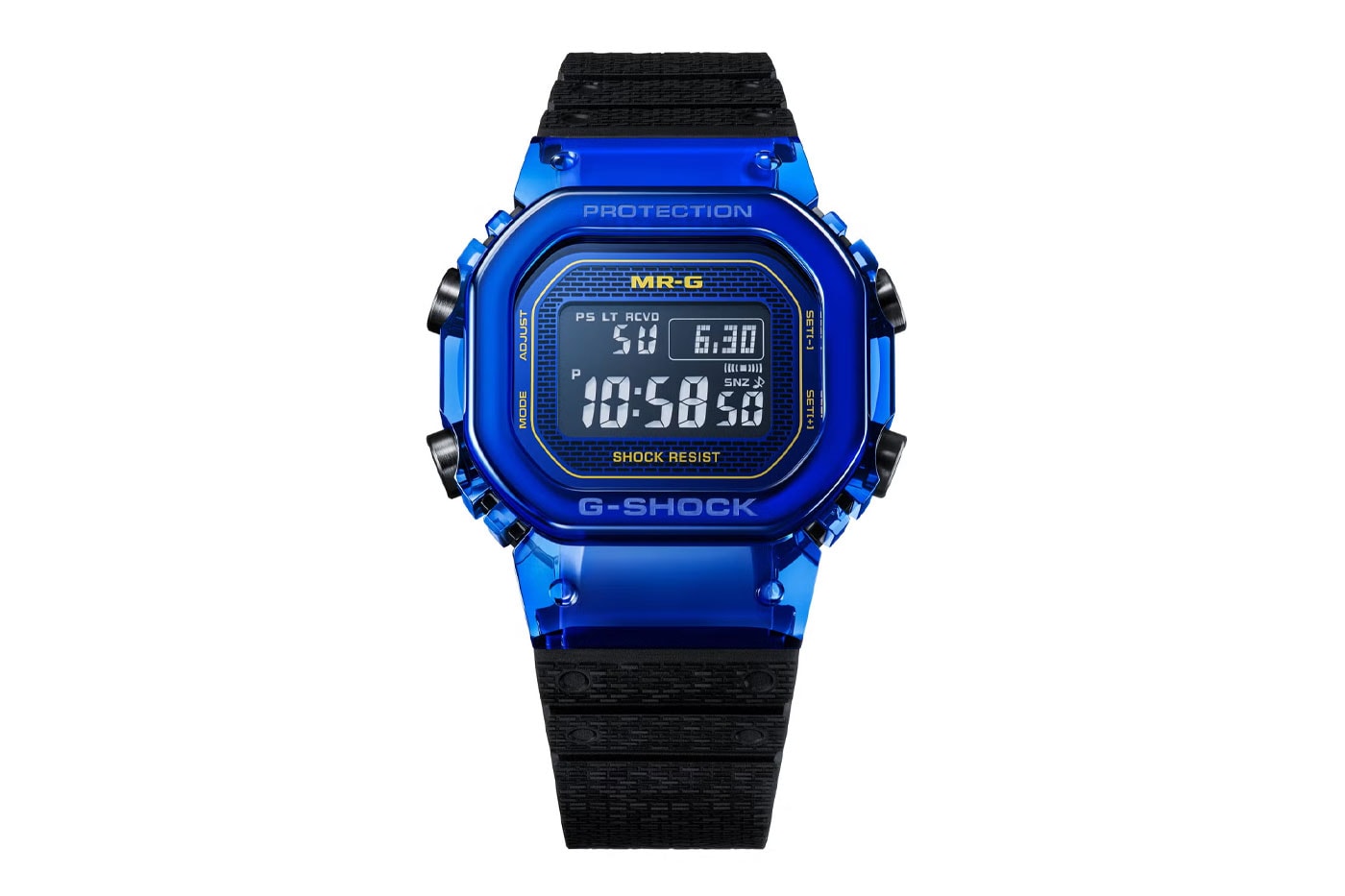 G-Shock MRG-D5000 mavi safir kasa önden