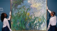 Monet Iris tablosu Sotheby’s Paris’te sergilenirken