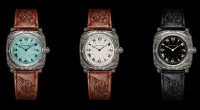 Ralph Lauren Western Cushion 38 mm turkuaz, kırık beyaz ve siyah kadran