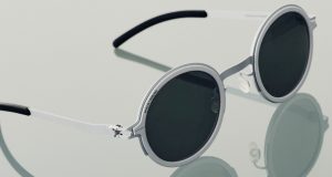 RIMOWA MYKITA MR007 gümüş yuvarlak güneş gözlüğü