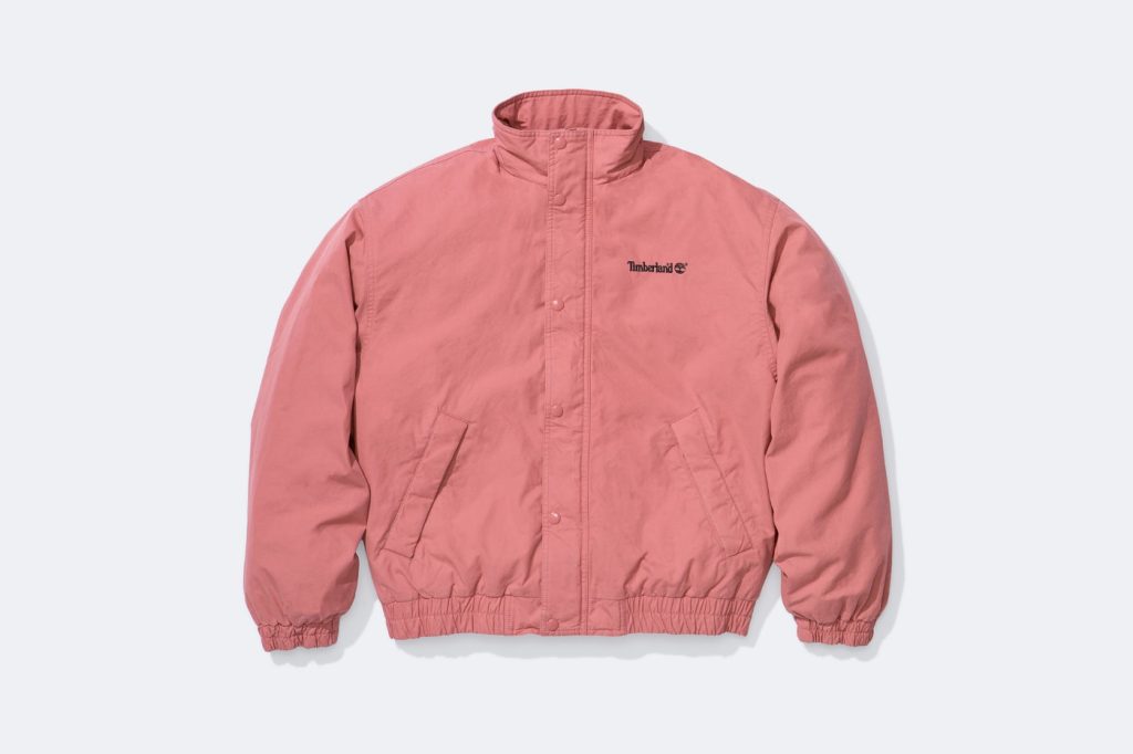 Supreme Timberland: Pembe Utility Jacket önden