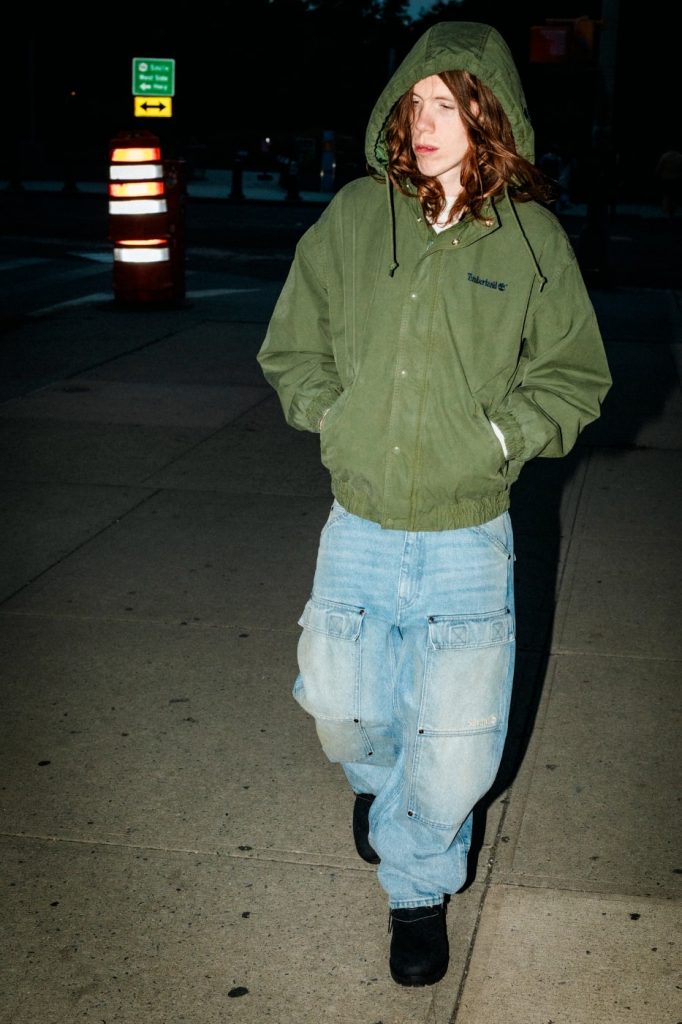 Supreme Timberland: Haki Utility Jacket kapüşonlu