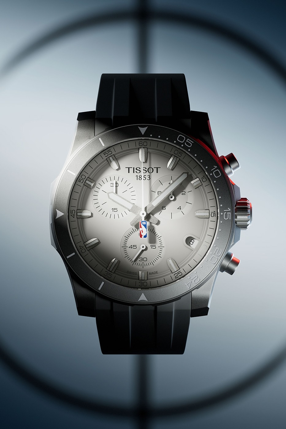 Tissot Supersport NBA gri kadranı ve 24 saniye bezeli