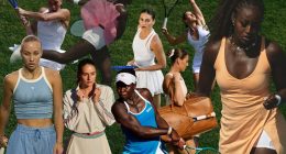 Wilson tenis modası: kort stilinin ikonik görünümlerinden oluşan kolaj