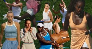 Wilson tenis modası: kort stilinin ikonik görünümlerinden oluşan kolaj